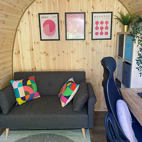 inside medium sized garden room